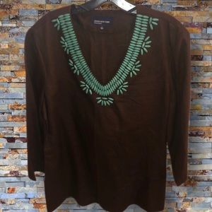 Jones New York Beaded Top